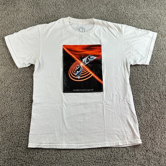 The Weeknd Dawn FM Shirt Mens L White Middle Of Nowhere On your Dial 2022 XO* - Picture 1 of 12